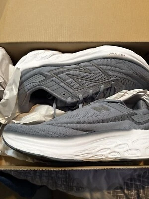 Zapato para correr New Balance 1080V13 para hombre, acero/titanio/blanco 11,5 4E Foto 1 de 2