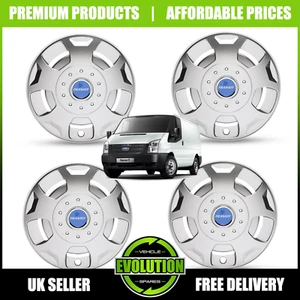 16" WHEEL TRIMS HUB CAPS TO FIT FORD TRANSIT VAN SET OF 4 2000-2025 MK6 MK7 MK8 - Picture 1 of 5