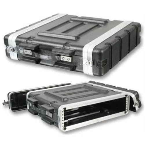 2U Equipment Rack Mount Flight Storage Case Concert 19" Stage 2space PA DJ 2RU  - Image 1 of 1