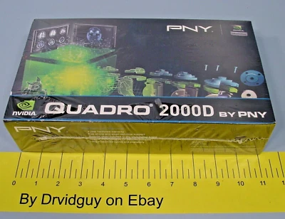PNY Quadro VCQ2000D-PB Dual DVI-I PCI Express 2.0 x16; 2000D - Image 1 of 4