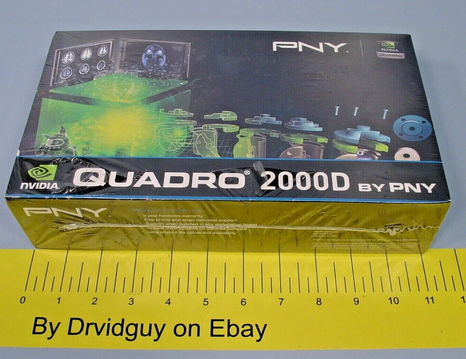 PNY Quadro VCQ2000D-PB Dual DVI-I PCI Express 2.0 x16; 2000D - Image 1 of 4