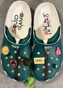 Zapatos Crocs Squid Game Classic con correa para el tobillo Jibbitz 456 talla 13 para hombre nuevos con etiquetas - Imagen 1 de 6