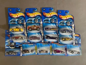 LOT: 13 HOT WHEELS FIRST EDITIONS 2003-2006 MUSTANG BATMOBILE LOTUS CORVETTE NEW - Picture 1 of 9
