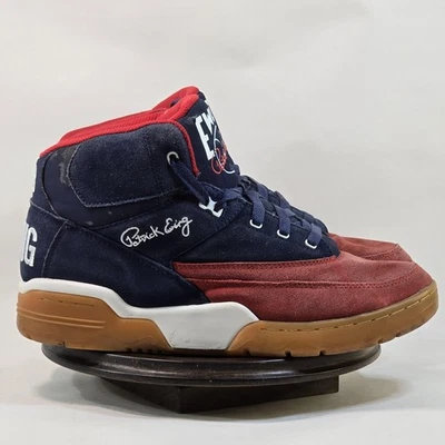 Zapatos altos Ewing 33 para hombre talla 11,5 azul rojo goma Patrick Ewing NBA baloncesto gamuza Foto 1 de 4