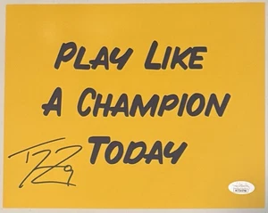 TOM ZBIKOWSKI Signed 8x10 Photo Notre Dame Fighting Irish JSA COA - Picture 1 of 1