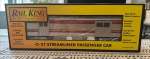 MTH Rail King O-27 Santa Fe vagón de equipaje aerodinámico 30-6103-1 envío gratuito B30 - Imagen 1 de 10
