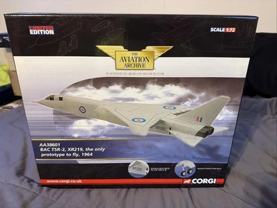 CORGI AVIATION ARCHIVE BAC TSR-2 XR219 THE ONLY PROTOTYPE TO FLY 1964 1:72 SCALE - Image 1 of 4