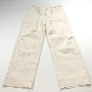 Sundance 4 (Fit 30W 25L) High Rise Straight Cargo Pants Ivory MINT - Picture 1 of 10