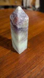 127g Rare Natural Purple Mica Reiki Point Obelisk - Picture 1 of 7
