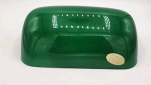 VINTAGE GREEN BLOWN CASED GLASS BANKERS LAMP SHADE 1 EMERALITE REPLACEMENT - Picture 1 of 8