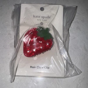 Kate Spade For Target Strawberry Claw Hair Clip - Red - New - Picture 1 of 2