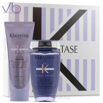 KERASTASE Rubio Absolu Caja de Regalo Set | Fondant Cicaflash, Champú Bain Lumiere Foto 1 de 4