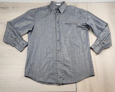 Zanella Shirt Mens Large Multicolor Long Sleeve Button Up Solid Linen Blend  - Image 1 of 4