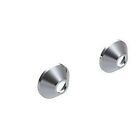 Pair of Polished Chrome Shower Bar Valve Wall Cover Plate Rosettes Deeper Fit