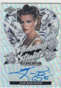 LEAF POP CENTURY METAL 2021 - SS-KB1 KIM BASINGER SILVER AUTOGRAPH CARD 16/33