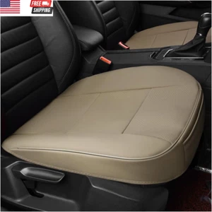 Car Seat Bottom Cover Pad, PU Leather Car Front Seat Protection Cover with Pocke - Picture 1 of 6