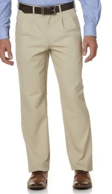 PANTALONES DE VESTIR HOMBRE TAUPE PLISADOS DELANTEROS.EDICIÓN BÁSICA NUEVOS CON ETIQUETAS Foto 1 de 2