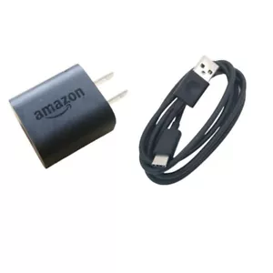 US plug 5W Charger Adapter + USB-C Cable For Amazon Paperwhite Kids 11th Edition - Picture 1 of 6