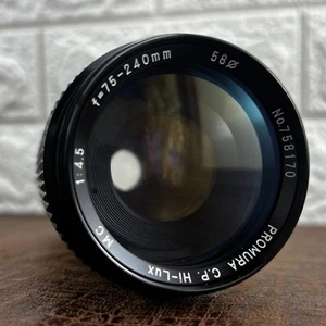 Promura C.P 75-240mm 4.5 Hi-Lux Coated Zoom Lens Canon FD Mount AE-1 A1 At-1 F1 - Bild 1 von 13