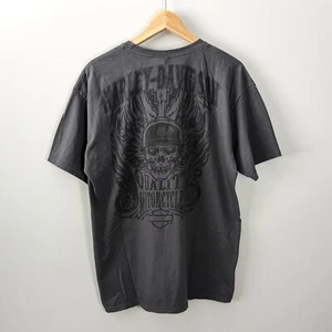 Vintage Harley Davidson Orlando Florida T-Shirt Large Skull Distressed - Picture 1 of 8