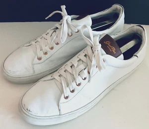 Good Man White Leather Casual Sneaker Shoes Mens Size 11 Made In Italy - Picture 1 of 11