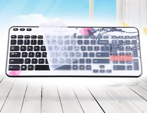 Clear Color Silicone Keyboard Protector Cover for Logitech MK365 MK360 K360 K365 - Picture 1 of 16