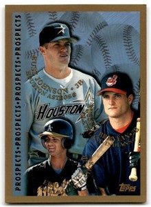 1998 Topps Baseball Card Eric Chavez/Russ Johnson/Russell Branyan Oakland
