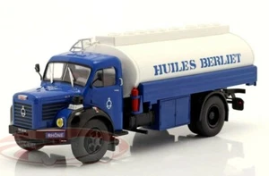 1/43 BERLIET GLR8 M2 OIL/FUEL TANKER TRUCK HUILES BERLIET FRANCE 1960 BLUE/WHITE - Picture 1 of 2