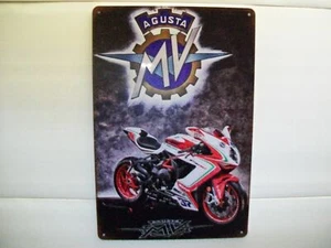 MV Agusta F3 sheet metal sign service classic retro emblem 20x30 cm - Picture 1 of 2