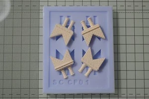 CP01 Spur O Schornsteine Gießform - Modelleisenbahn Landschaft - Bild 1 von 1