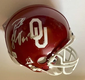 Minicasco firmado por Paul Thompson Sooners Riddell fútbol Oklahoma - Imagen 1 de 6