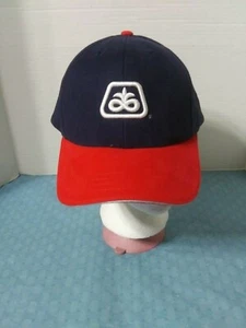 DUPONT PIONEER SEED LOGO HAT CAP NAVY BLUE RED ADJUSTABLE - Picture 1 of 3