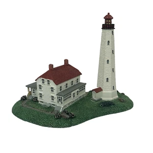 Danbury Mint Sandy Hook Lighthouse Historic American Lighthouses House Figurine - Picture 1 of 8