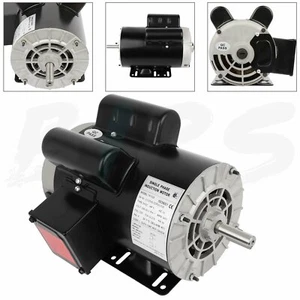 Electric Motor 5HP General Purpose 56 Frame 3450RPM Single Phase 60HZ 208-230V - Picture 1 of 10
