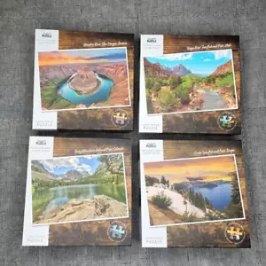 4er Set NEU 1000 Teile Professor Puzzle Puzzle Nationalparks NEU - Bild 1 von 8