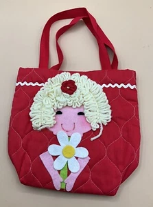 Vintage 1970s Rare HTF Doll Red Bright Edie Creations Inc. Tote Bag - Picture 1 of 5