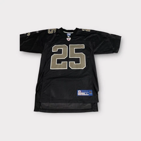 Black Reebok New Orleans Saints Reggie Bush Jersey Men's S Small Cover