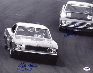 Donnie & Bobby Allison SIGNED 11x14 Photo Daytona NASCAR LEGEND PSA AUTOGRAPHED - Picture 1 of 1