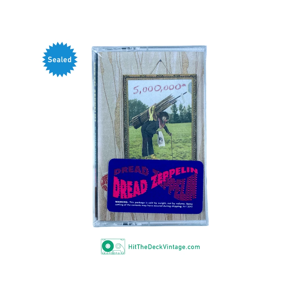 Dread Zeppelin - 5,000,000 Cassette Tape (1991) w/ Hype Reggae Rock SEALED - Image 1 of 3