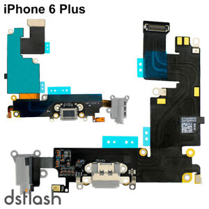 Cable Conector Carga iPhone 6 Plus Gris Jack Auriculares Microfono Flex 6+