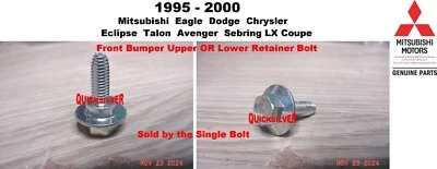 1995 00 Eclipse Talon Avenger Sebring LX perno retenedor fascia delantero nuevo OEM Foto 1 de 2