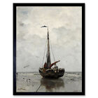 Jacob Maris Fishing Boat Art Print Framed 12x16