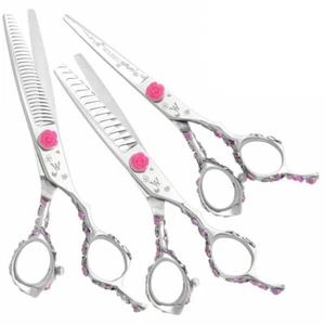 Washi Beauty Pink Rosebud Shear Sets 2 or 3 Piece 5.5 or 6.0 Right or Left Hand - Picture 1 of 9