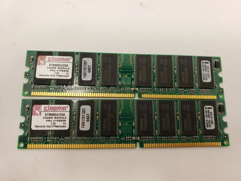Kingston KTM8854256 256MB RAM Memory Module FRU 41P6809 2.5V - Image 1 of 4