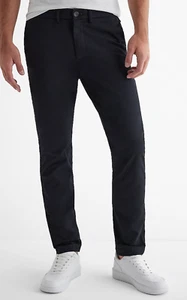 NUEVO PANTALÓN CHINO EXPRESS NEGRO DELGADO HIPER ELÁSTICO TALLA 28x32 28 - Imagen 1 de 7