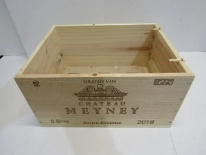 OLD GRAND VIN CHATEAU MEYNEY BAR WARE WINE CRATE BOX ADVERTISING - Picture 1 of 4