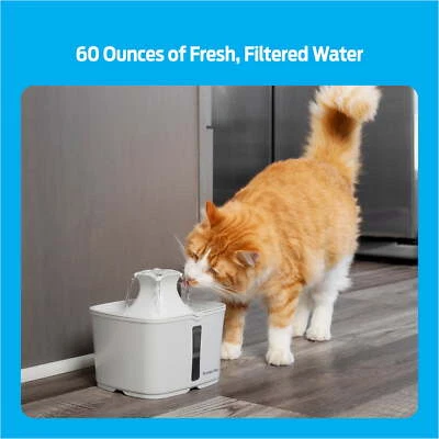 60 oz. Pet Fountain- Automatic water fountain for cats & small dogs - Image 1 of 4