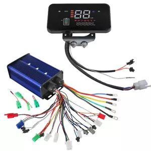 48V-72V 60A 1000w-3000w Brushless Controller+LCD Speedometer Ebike Scooter ATV - Picture 1 of 12