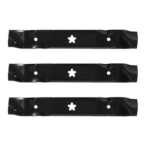 Paquete de 3 cuchillas de elevación alta para Husqvarna AYP Poulan 46" cubiertas 532157033 532170698 - Imagen 1 de 6