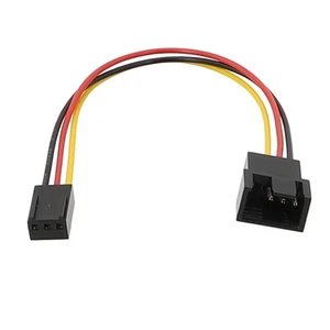 15cm Fan Cable Adapter Converts Small 3PIN to 4PIN 2510-3PIN to 2540-4PIN - Afbeelding 1 van 7